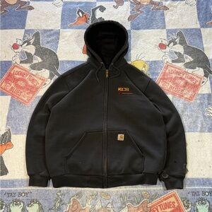 Carhartt thermal lined zip up sweatshirt